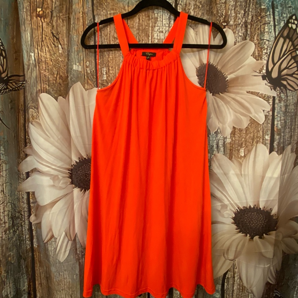 🦋EUC Coral Halter Dress